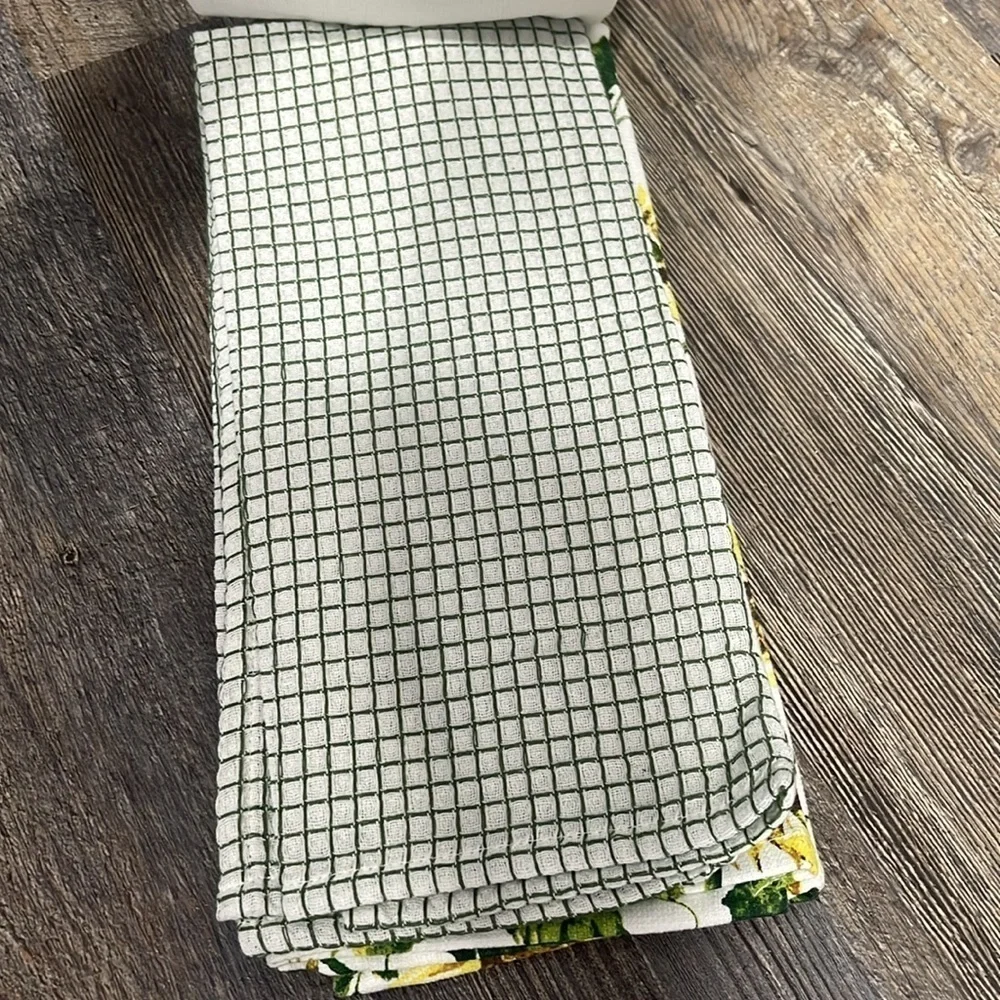 100% cotton 3 piece kitchen towel set